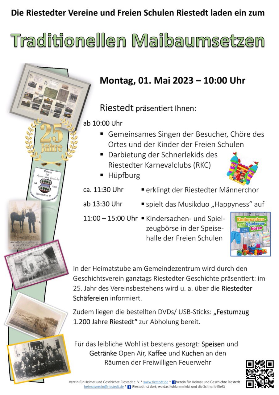 Maibaumsetzen Flyer